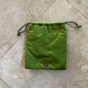 Vintage Prada silk drawstring bag